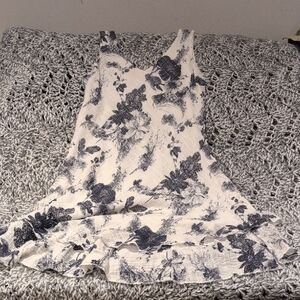 Charlie B Blue Porcelain Floral Dress – Romantic Coastal – G/L